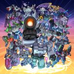  6+boys arm_cannon character_request decepticon fusion_cannon grey_armor helmet highres humanoid_robot insignia lantana0_0 long_eyebrows looking_at_viewer mecha mecha_focus megatron megatron_(cyberverse) megatron_(earthspark) megatron_(idw) megatron_(prime) megatron_(transformers_one) multiple_boys multiple_persona no_humans red_eyes robot science_fiction the_transformers_(idw) transformers transformers:_generation_1 transformers_(2007_film) transformers_(live_action) transformers_(skybound) transformers_animated transformers_armada transformers_car_robots transformers_cybertron transformers_energon transformers_one transformers_prime transformers_shattered_glass transformers_unicron_trilogy weapon 