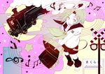  endou_(hot_handle) highres kagamine_rin musical_note polychromatic suitcase train vocaloid 