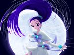  cure_egret eyelashes full_moon futari_wa_precure_splash_star highres long_hair magical_girl mishou_mai moon night precure purple_hair solo souma_nouma wallpaper 