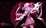  bat_wings blue_hair from_behind hat highres looking_back magic_circle red_eyes remilia_scarlet short_hair solo spear_the_gungnir touhou uruu_gekka wallpaper wings 