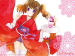  gagraphic japanese_clothes kimono mikaki_mikako thigh-highs 