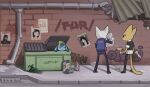 2024 4chan_anon :&lt; ambiguous_gender anthro banana_peel beverage_can big_eyes black_bottomwear black_clothing black_pants blue_body blue_clothing blue_eyes blue_fur blue_nose blue_topwear blue_vest bottomwear brush bulletproof_vest closed_frown clothed clothing container digital_media_(artwork) domestic_cat eeveelution eloisa english_text eyelashes felid feline felis female female_(lore) femcel_(character) fingers fully_clothed fur gary_the_snail generation_4_pokemon glaceon glue graffiti graffiti_on_wall group handbag hi_res holding_brush holding_object holding_paintbrush holding_paper katia_managan khajiit mammal microsoft milk_carton milk_container missing_poster mouth_closed nickelodeon nintendo no_pupils offmodel_(pitzspecial) outside paintbrush pants paper pipe pointy_ears pokemon pokemon_(species) police police_officer poster prequel_adventure prick_ears pupils shaded shadow shirt slit_pupils snout spongebob_squarepants standing street text the_elder_scrolls topwear trio vest white_body white_clothing white_fur white_shirt white_topwear yellow_body yellow_fur yellow_sclera