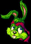  2014 anthro big_eyes black_background digital_media_(artwork) fur green_fur headband headshot_portrait jazz_jackrabbit jazz_jackrabbit_(series) lagomorph low_res male mammal pixel_(artwork) portrait rabbit simple_background teeth toony treyazerros video_games 