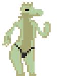  alligator animated clothing crocodilian dancing digital_media_(artwork) panties pixel_(artwork) reptile scalie spoiledmysterymeat(artist) underwear 