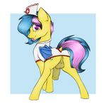  balls bat_wings blush clothed clothing costume crossdressing equine erection fan_character horse inviting looking_back mammal marsminer membranous_wings my_little_pony nurse nurse_uniform penis phyra pony presenting solo uniform wings 