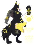 absurd_res anthro anubis anubis_rose_(character) aphrodisiac_bodily_fluids arm_markings arm_tattoo ball_tattoo balls big_balls big_penis black_nipples blast_scar burn_scar canid canine chest_tattoo cock_tattoo cybernetic_arm cybernetic_limb deity digitigrade ear_markings ear_tattoo eeveelution egyptian_mythology generation_2_pokemon genital_markings genital_tattoo genitals glowing glowing_genitalia glowing_markings glowing_penis glowing_tongue hi_res huge_balls huge_penis hyper hyper_balls hyper_genitalia hyper_penis kafiro_element leg_markings leg_tattoo male mammal markings middle_eastern_mythology model_sheet muscular muscular_anthro muscular_male mythological_canine mythological_creature mythology nintendo nipples penis penis_markings pokemon pokemon_(species) scar shoulder_markings shoulder_scar shoulder_tattoo solo tail tail_markings tail_tattoo tattoo thigh_markings thigh_tattoo tongue umbreon werecanid werecanine werecreature werewolf