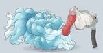  &lt;3 2016 3_fingers 3_toes anatomically_correct animal_genitalia animal_penis anthro biceps big_biceps black_clothing blue_eyes blue_fur blue_nose blush canine_penis clothed clothing colored condom cum digital_drawing_(artwork) digital_media_(artwork) digitigrade duo excessive_cum filled_condom footwear fur grey_background grey_clothing hair half-closed_eyes headwear hoodie human hyper hyper_cum hyper_muscles hyper_penis inner_ear_fluff knot larger_anthro larger_male looking_pleasured macro male mammal manly multicolored_fur muscular ninetales nintendo open_mouth orgasm pants pecs penis pink_tongue pok&eacute;mon quads schwartzgeist shaded shoes side_view simple_background sitting size_difference smaller_male solo_focus standing sweat toes tongue tongue_out toony two_tone_fur vein veiny_penis video_games white_fur 
