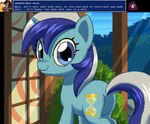  blue_eyes blue_fur butt colgate_(mlp) d20pony d20pony_(artist) equine female feral friendship_is_magic fur hair horn horse looking_at_viewer mammal multicolored_hair my_little_pony pony smile solo two_tone_hair unicorn 