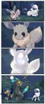 1_horn 2024 3_toes 4_panel_comic 4chan_anon absol ambiguous_gender avian beak big_eyes bird black_body black_feathers black_fur black_nose black_sclera blue_body blue_fur bodily_fluids border brown_body brown_fur claws comic cute_fangs digital_media_(artwork) dipstick_tail eevee eeveelution empty_eyes evolution_(transformation) fangs feathered_wings feathers feet feral fingers flying flying_sweatdrops forest full_moon fur generation_1_pokemon generation_2_pokemon generation_3_pokemon grass group hair happy hi_res horn inner_ear_fluff lying markings moon multicolored_body multicolored_fur murkrow night nintendo on_front open_mouth open_smile outside pink_tongue plant pokemon pokemon_(species) pupils raised_tail red_eyes ruff scuted_legs scutes shiny_pokemon smile snaggle_tooth species_transformation spiral_eyes standing surprised_expression sweat sweatdrop tail tail_markings tail_motion tailwag talons tan_body tan_fur teeth toe_claws toes tongue transformation tree trio tuft two_tone_body two_tone_fur umbreon white_body white_border white_eyes white_fur white_hair white_pupils winged_arms wings yellow_body yellow_sclera