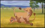  2016 animal_genitalia anus cub disney feline female female/female feral feral_on_feral hi_res kaion lion mammal pussy the_lion_guard the_lion_king tiifu vaginal young zuri 