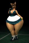  2016 3d_(artwork) abigail_roo anthro anthroanim ball big_butt brown_hair butt clothed clothing digital_media_(artwork) female hair hat kangaroo looking_at_viewer mammal marsupial racquet simple_background skirt smile solo sport standing tennis tennis_ball tennis_racquet thick_thighs wide_hips 