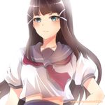  1girl ailejne artist_name black_hair kurosawa_dia long_hair love_live! love_live!_sunshine!! 