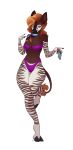 2024 absurd_res alpha_channel anthro bedroom_eyes black_mouth blue_tongue breasts brown_body brown_fur camel_toe clothing cloven_hooves curled_tongue dessert female food fur genevieve_lykelle giraffid glistening glistening_breasts glistening_eyes hair hi_res holding_food holding_object holding_popsicle hooves ice_cream inner_ear_fluff looking_at_viewer mammal markings narrowed_eyes navel okapi popsicle prehensile_tongue purple_tongue red_hair seafoam_eyes seductive simple_background solo striped_arms striped_body striped_fur striped_legs striped_markings stripes swimwear tail tail_tuft teasing tongue transparent_background tuft two-piece_swimsuit varollis white_body white_fur