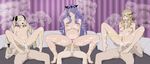  3boys 3girls ahegao anal anaxus barefoot blonde_hair blush breasts camilla_(fire_emblem_if) cum elise_(fire_emblem_if) feet fire_emblem fire_emblem_if fucked_silly gray_eyes group_sex looking_at_viewer looking_away multiple_boys multiple_girls nipples ophelia_(fire_emblem_if) orgy peeing penis pregnant pubic_hair purple_eyes purple_hair pussy reverse_cowgirl_position smile straddling toes uncensored 