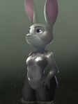  absurd_res breasts disney featureless_breasts featureless_crotch female hi_res judy_hopps lagomorph mammal partially_submerged rabbit solo water wet zigrock001 zootopia 
