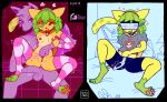  anthro bodily_fluids boki_lamira breasts canid canine canis copy_kitty domestic_cat duo erection felid feline felis female genital_fluids hi_res male male/female mammal masturbation multi_nipple nipples pawpads stu_(artist) vaginal vaginal_fluids virtual_reality wolf 