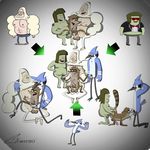  abdominal_bulge bukkake bulge butt camsan_r_s cartoon_network cum cum_inside cum_on_butt cum_on_face double double_penetration ejaculation foursome group group_sex hairy hexafuck invalid_tag male mammal mordecai_(regular_show) muscle_man network orgy overweight penetration penis raccoon regular_show rigby_(regular_show) sex skips slightly_chubby threesome yeti 