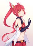  1girl alternate_costume alternate_hair_color candy jinx_(league_of_legends) league_of_legends long_hair magical_girl red_hair star_guardian_jinx twintails 