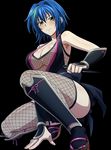  1girl blue_hair breasts cleavage high_school_dxd large_breasts short_hair solo xenovia_(high_school_dxd) 