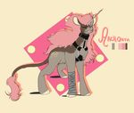  archoath_(character) digital_media_(artwork) equine feral harness horn horse itty-bitty_(artist) mammal pony smile traditional_media_(artwork) unicorn 