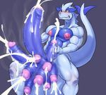  2016 anthro balls big_balls big_nipples blue_penis cum huge_balls hyper hyper_balls hyper_penis legendary_pok&eacute;mon lugia male masturbation multi_penis muscular nintendo nipples penis pok&eacute;mon solo video_games wrong 