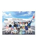  6+girls aircraft airplane artbook asaka_karin black_hair black_skirt blonde_hair blue_dress blue_eyes blue_skirt blue_sweater braid brown_hair cloud dress emma_verde everyone full_body gradient_hair green_dress green_eyes green_hair green_shirt grey_hair half_updo highres jacket konoe_kanata long_hair love_live! love_live!_nijigasaki_high_school_idol_club medium_hair mia_taylor mifune_shioriko miyashita_ai multicolored_hair multiple_girls nakasu_kasumi non-web_source official_art one_eye_closed one_side_up orange_eyes osaka_shizuku pants pink_eyes pink_hair pink_skirt ponytail purple_eyes purple_hair red_eyes shirt short_hair sitting skirt sky standing sweater takasaki_yu tennoji_rina twintails uehara_ayumu white_shirt white_sweater yellow_eyes yuki_setsuna zhong_lanzhu 