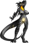  2016 anthro big_breasts breasts dragon female horn nude pussy simple_background solo suddenhack 