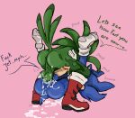accipitrid accipitriform alien anal anthro anus avian babylonian_(sonic) balls beak bird blue_anus blue_body blue_fur bodily_fluids boots breath butt clothing cum cum_drip cum_everywhere cum_inside cum_on_penis dialogue dripping duo ejaculation english_text erection eulipotyphlan feathers footwear from_front_position fur genital_fluids genital_piercing genitals gloves green_anus green_body green_eyes green_feathers guiche_piercing handwear hedgehog heehoohaa jet_the_hawk legwear male male/male male_penetrated male_penetrating male_penetrating_male mammal mating_press messy mohawk nipples nude orgasm panting penetration penile penis perineum piercing precum presenting presenting_hindquarters profanity quills_(anatomy) raised_tail sega sex shoes short_tail simple_background socks sonic_riders sonic_the_hedgehog sonic_the_hedgehog_(series) speech_bubble tail text white_body white_fur