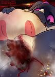 absurd_res anthro belly big_belly birth blood bodily_fluids close-up crying digital_media_(artwork) dragon egg egg_from_pussy feirune female genital_fluids genitals hi_res horn live_birth midnightgospel mythological_creature mythological_scalie mythology nude pain pregnant pregnant_female scalie simple_background so_i&#039;m_a_spider_so_what? solo spread_legs spreading tears vaginal_birth vaginal_fluids vulva