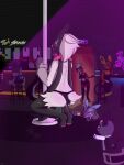 absurd_res alcohol alolan_form alolan_raichu ambiguous_gender animal_crossing anthro beverage blush blush_lines bottomwear bra breasts bubble butt canid canine chair cheek_tuft cleavage clothed clothing condom cropped_ears crouching digital_media_(artwork) dress drunk drunk_bubble eeveelution emanata english_text facial_tuft female filled_condom fingerless_gloves fur furniture generation_2_pokemon generation_4_pokemon generation_7_pokemon generation_9_pokemon glass gloves glowstick_bracelet group hair halter_top handwear heart_eyes heart_symbol helluva_boss hi_res holding_condom holding_object hoodie hotpants incineroar leggings legwear looking_back loona_(helluva_boss) lucario luzarte lycanroc machine male mammal mask masturbation masturbation_through_clothing meowscarada midnight_lycanroc multicolored_body multicolored_fur neon_lights nintendo open_mouth orange_pawpads panties pawpads pink_pawpads pokemon pokemon_(species) pole protogen pulling_up_pants raymond_(animal_crossing) regional_form_(pokemon) sexual_barrier_device shorts sitting smile strip_club stripper_pole substance_intoxication tail teasing teeth text topwear tuft two_tone_body two_tone_fur umbreon underwear vest wearing_mask whiskey