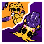animatronic anthro avian bodily_fluids comic cum duo face_fucking fellatio female five_nights_at_freddy&#039;s five_nights_at_freddy&#039;s_2 genital_fluids human imminent_sex instant_loss_2koma irrumatio machine male male/female mammal oral penile penis_in_mouth pixelcap purple_guy_(fnaf) robot scottgames sex toy_chica_(fnaf) william_afton_(fnaf)