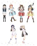  6+girls artbook asaka_karin asymmetrical_hair asymmetrical_legwear black_gloves black_hair black_jacket black_thighhighs blazer blonde_hair blue_eyes blunt_bangs boots bow braid braided_bun brown_hair buttons dress full_body gloves gradient_hair green_eyes green_hair grey_eyes hair_between_eyes hair_bow hair_bun hair_ornament half_updo hat high_heel_boots high_heels highres jacket long_hair looking_at_viewer love_live! love_live!_nijigasaki_high_school_idol_club medium_hair miyashita_ai multicolored_hair multiple_girls nijigasaki_school_uniform non-web_source nurse official_art one_eye_closed one_side_up open_mouth orange_eyes osaka_shizuku pink_hair puffy_short_sleeves puffy_sleeves purple_hair red_bow red_ribbon ribbon school_uniform shirt short_hair short_sleeves sidelocks single_side_bun skirt smile standing streaked_hair striped_clothes striped_dress swept_bangs takasaki_yu thighhighs twintails two-tone_dress two-tone_hair uehara_ayumu white_background white_dress white_gloves white_skirt winter_uniform yellow_eyes yuki_setsuna 