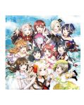  6+girls artbook asaka_karin black_hair blonde_hair blue_dress blue_eyes blue_hat bow brown_hair dress emma_verde green_bow green_dress green_hair grey_eyes grey_hair hair_ornament hat highres holding_hands konoe_kanata long_hair love_live! love_live!_nijigasaki_high_school_idol_club medium_hair mia_taylor mifune_shioriko mini_hat miyashita_ai multiple_girls nakasu_kasumi non-web_source official_art one_eye_closed orange_eyes osaka_shizuku pink_dress pink_eyes pink_hair pointing pointing_at_viewer purple_dress purple_eyes purple_hair red_dress red_eyes red_hat rina-chan_board short_hair tennoji_rina uehara_ayumu yellow_eyes yuki_setsuna zhong_lanzhu 