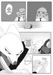  anthro arctic_fox camelid canine clothed clothing comic dialogue disney english_text female fox fur ittybittykittytittys jack_savage lagomorph llama male mammal rabbit skye_(zootopia) text zootopia 