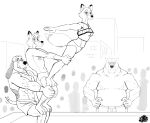2023 annoyed anthro bottomwear breasts canid canine canis claws clothing copper_(tfath) digital_media_(artwork) disney dog_tags domestic_dog female fox fur group hair half-closed_eyes hand_on_knee hand_on_leg hand_on_legs hands_on_hips hands_on_own_hips heart_locket heart_symbol hi_res holding_another hunter-husky hunting_dog looking_at_viewer looking_away male mammal monochrome motion_lines muscular muscular_anthro muscular_male narrowed_eyes on_another outside pose red_fox scent_hound shorts side_view signature smile tail tail_motion the_fox_and_the_hound tod_(tfath) topwear true_fox tube_top vixey_(tfath)