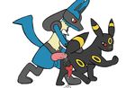  animal_genitalia animal_penis anus balls black_fur blue_fur blush canine canine_penis cum cum_in_ass cum_inside cum_on_penis cum_while_penetrated eeveelution fur grey_fur jackal knot looking_back lucario male male/male mammal nextime nintendo open_mouth orgasm penetration penis pink_penis pok&eacute;mon red_penis red_sclera sex spike_(disambiguation) tan_fur umbreon video_games yellow_fur zpectralkrystal 