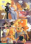 2025 accessory akiione alcohol anthro asura-00 ballroom beverage bottomwear breasts bump butt butt_grab canid canine canis chilllum cleavage clothed clothing comic dialogue dialogue_box diane_foxington dreamworks dress english_text eyewear female flirting footwear fox fully_clothed glasses hand_on_butt handbag heart_symbol hi_res high_heels human illumination_entertainment jerry_(sing) looking_at_another male mammal mr._wolf_(the_bad_guys) night orange_body overweight overweight_male pants party plant security security_guard security_uniform shirt shoes sing_(movie) singing speech_bubble spirale stealing tail text the_bad_girl the_bad_guys tomiku topwear translucent translucent_clothing translucent_dress wallet warm_colors warm_lighting wearing_glasses wolf writing_text