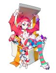 alpha_channel anthro argemia argemia_plushie_(votv) ariral bell bell_collar breasts christmas cleavage clothed clothing collar female hair hi_res holidays humanoid_hands legwear paws plushie red_hair sitting solo stockings unknown_artist voices_of_the_void