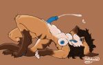 16:10 absurd_res anthro astrodaemon bodily_fluids breasts brown_body cum cum_on_breasts cum_on_self cumshot ejaculation genital_fluids genitals gynomorph hands-free hi_res intersex open_mouth orgasm orgasm_face paws penis solo tongue tongue_out widescreen