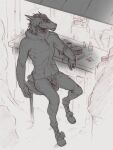 anthro bar bar_stool beverage biped boots bottomwear claws clothed clothing digital_media_(artwork) digitigrade durachev footwear furniture hair hoodie leo_(maaarked_one) lethal_doors lizard male pants reptile scalie shoes sickle_claw sitting solo stool toe_claws topwear