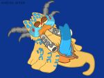 4:3 animal_genitalia animal_penis anthro anus big_blue_bubble blue_body blue_fur blue_spots fur g&#039;joob genitals hi_res male male/male mammal marine my_singing_monsters not_furry penis pinniped rare_g&#039;joob solo spots walrus walrus_artist yellow_body yellow_fur