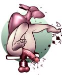 ball_stretcher balls bdsm bodily_fluids egg_vibrator genital_fluids genitals male penis precum sapervash sensory_deprivation sex_toy solo vibrator