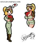  ? alpha_channel armor blonde_hair blush book boots breasts clothed clothing cute_fang female footwear gloves goombella hair hard_hat helmet humanoid mario_bros mining_lamp nesflint nintendo no_iris paper_mario pink_skin shorts solo video_games 