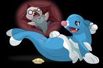  2016 anus belly big_belly brionne digital_media_(artwork) female feral mammal marine mustelid nintendo open_mouth oshawott otter pinniped pok&eacute;mon pussy seal simple_background size_difference smile teeth theothefox tongue video_games vore 