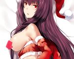  censored cropped fate/grand_order fate_(series) gloves hat hewsack long_hair purple_hair red_eyes scathach_(fate/grand_order) 