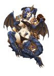  :d arm_behind_head armpits barbariank bare_shoulders bike_shorts_pull blue_dragon_(d&amp;d) blue_hair breasts coin covering covering_one_breast dragon_girl dragon_tail dragon_wings dungeons_and_dragons fangs full_body gem goblet head_fins highres horn large_breasts looking_at_viewer lying monster_girl navel on_back open_mouth original paws personification scales sharp_teeth sheath sheathed short_hair slit_pupils smile solo strapless sword tail teeth transparent_background treasure treasure_chest tubetop tubetop_lift wavy_hair weapon wings yellow_eyes 