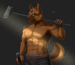  abs anthro athletic biceps big_muscles canyne_khai fur male muscular muscular_male pecs solo 