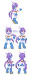  2016 anthro armpits breasts clothed clothing concept_art dragon female freedom_planet freedom_planet_2 gloves hair horn jewelry long_hair purple_eyes purple_hair sash_lilac simple_background solo text tysontan video_games white_background 
