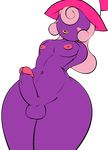  balls blush breasts dickgirl erection hair humanoid intersex lil_scooter56 mario_bros navel nintendo nipples not_furry paper_mario shadow_siren simple_background small_breasts solo thick_thighs video_games vivian_(mario) white_background wide_hips 