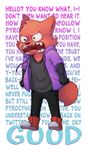  angry anthro canine clothing footwear fox fur hoodie jeans mammal open_mouth pants pyrocynical red_fur sharp_teeth shirt shoes sketchy-macrocosm solo teeth 